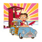 Betty Boop Beach Pin Up Surf Car Kids Hooded Sweatshirt