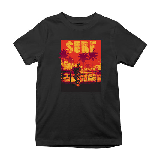 Betty Boop Surf Maui Surfboard Kids T-Shirt