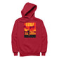 Betty Boop Surf Maui Surfboard Men's Hooded Sweatshirt