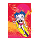 Betty Boop Surfing Sunset Wave Art Kids Sweatshirt