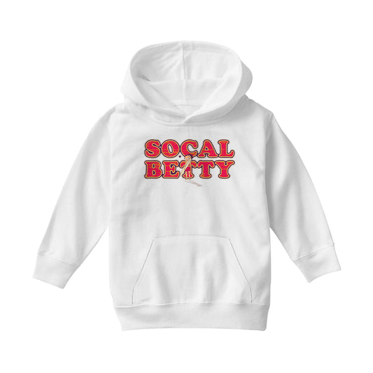 Betty Boop Socal Surfer Betty Kids Hooded Sweatshirt