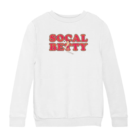 Betty Boop Socal Surfer Betty Kids Sweatshirt
