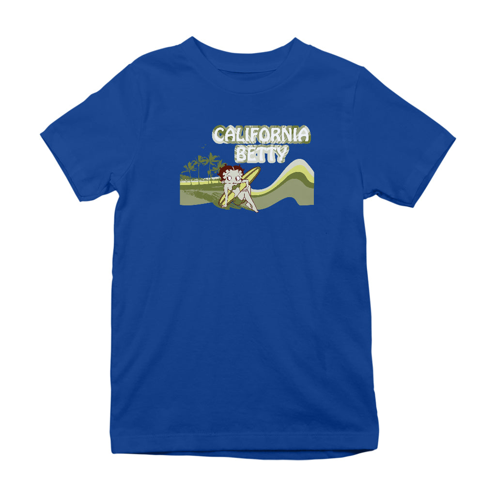 Betty Boop California Betty Beach Kids T-Shirt
