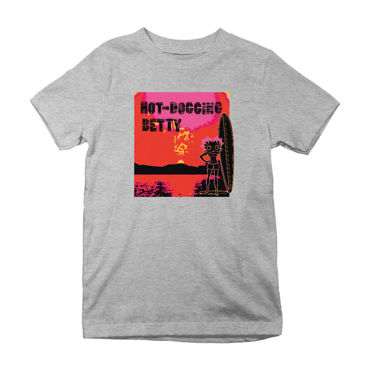 Betty Boop Hot Dogging Surfer Betty Kids T-Shirt
