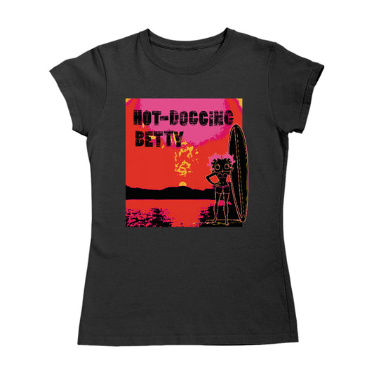 Betty Boop Hot Dogging Surfer Betty Women's T-Shirt