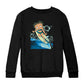 Betty Boop Flower Surfing Wave Kids Sweatshirt