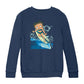 Betty Boop Flower Surfing Wave Kids Sweatshirt