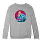 Betty Boop Surfing Big Wave Kids Sweatshirt