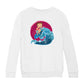 Betty Boop Surfing Big Wave Kids Sweatshirt