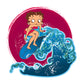 Betty Boop Surfing Big Wave Women's Sweatshirt