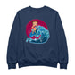 Betty Boop Surfing Big Wave Women's Sweatshirt