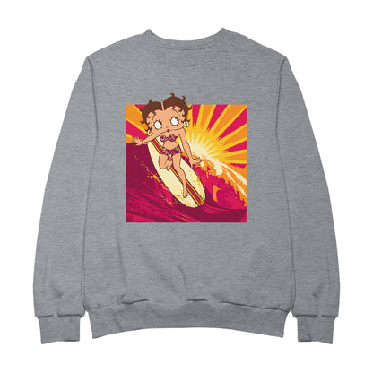 Betty Boop Sunset Surfer Men's Sweatshirt