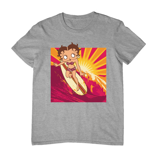 Betty Boop Sunset Surfer Men's T-Shirt
