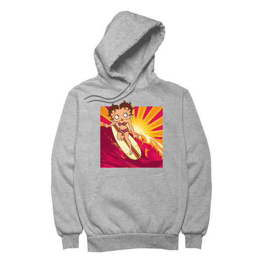 Betty Boop Sunset Surfer Women's Hooded Sweatshirt