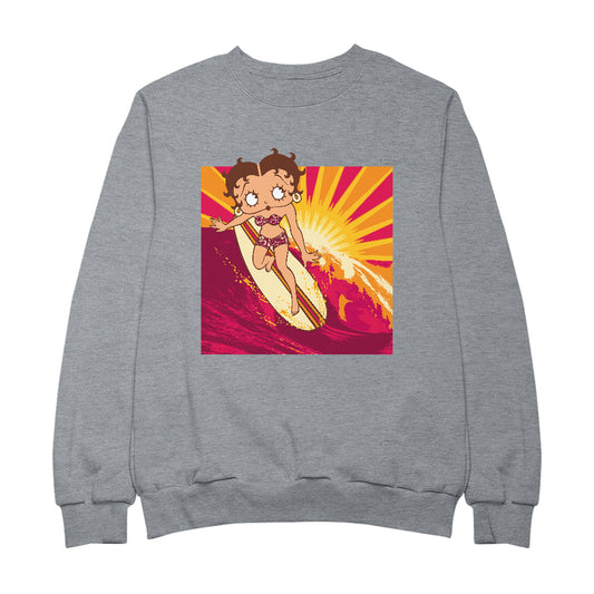 Betty Boop Sunset Surfer Women's Sweatshirt