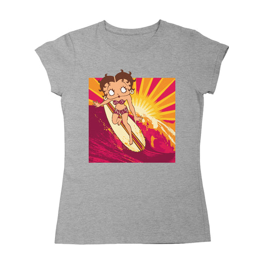 Betty Boop Sunset Surfer Women's T-Shirt
