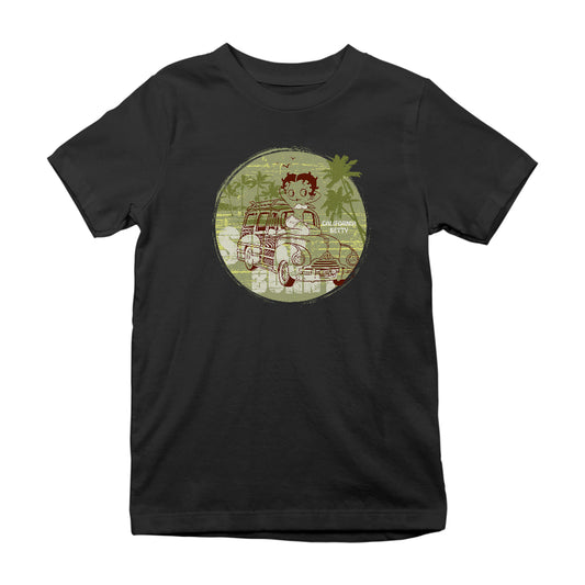 Betty Boop Surf Bunny California Kids T-Shirt