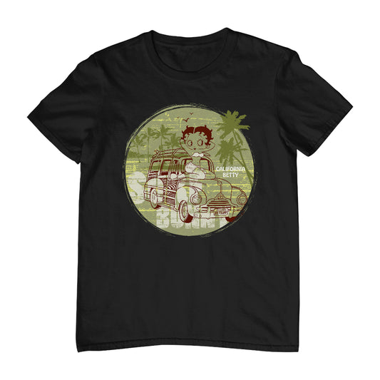 Betty Boop Surf Bunny California Men's T-Shirt
