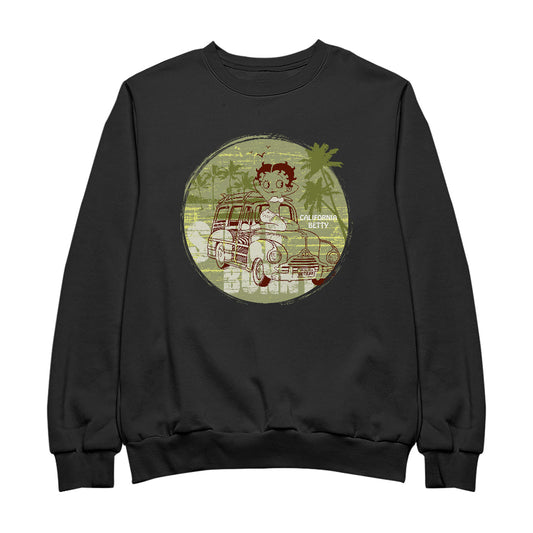 Betty Boop Surf Bunny California Women's Sweatshirt
