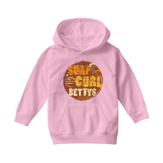 Betty Boop Surf Curls Beach Kids Hooded Sweatshirt