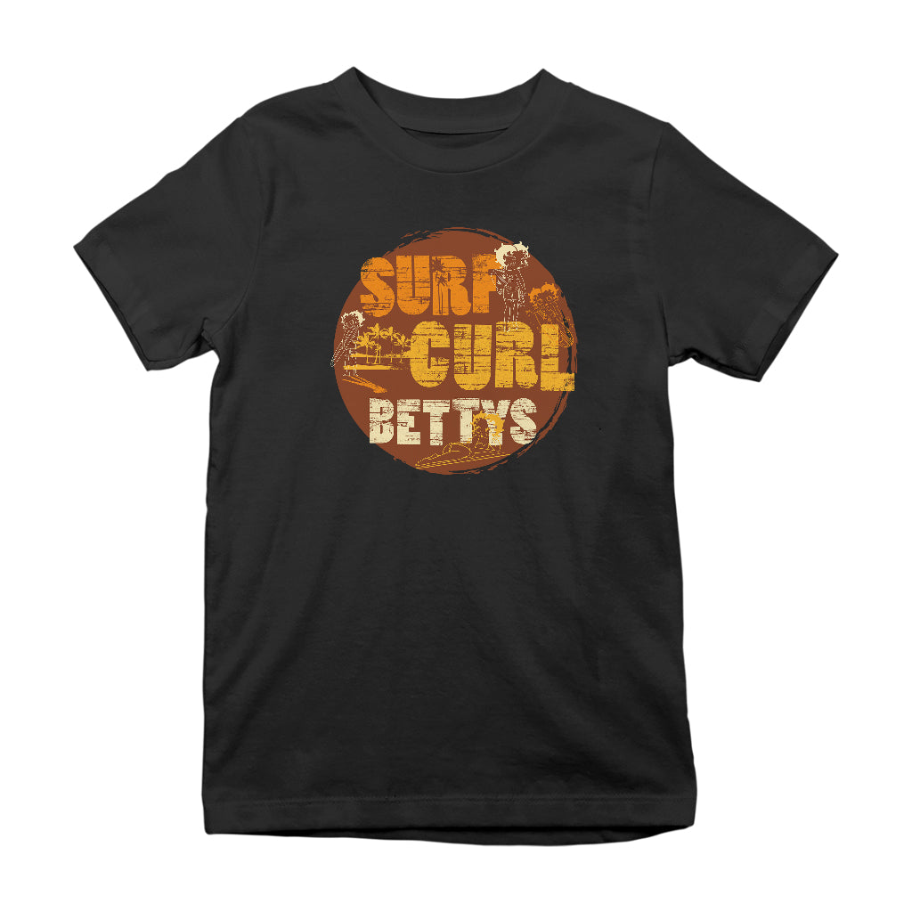 Betty Boop Surf Curls Beach Kids T-Shirt