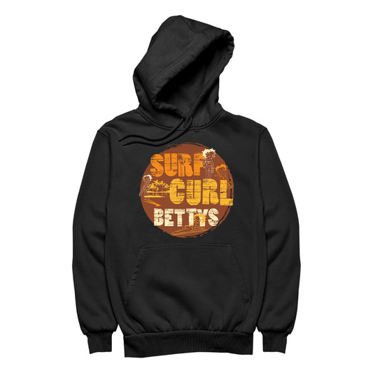 Betty Boop Surf Curls Beach Men's Hooded Sweatshirt