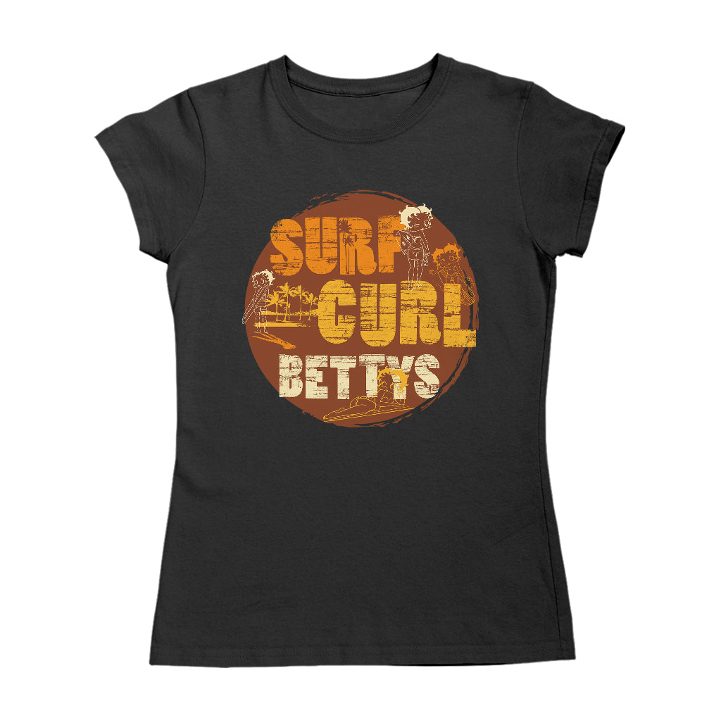 Betty Boop Surf Curls Beach Women's T-Shirt