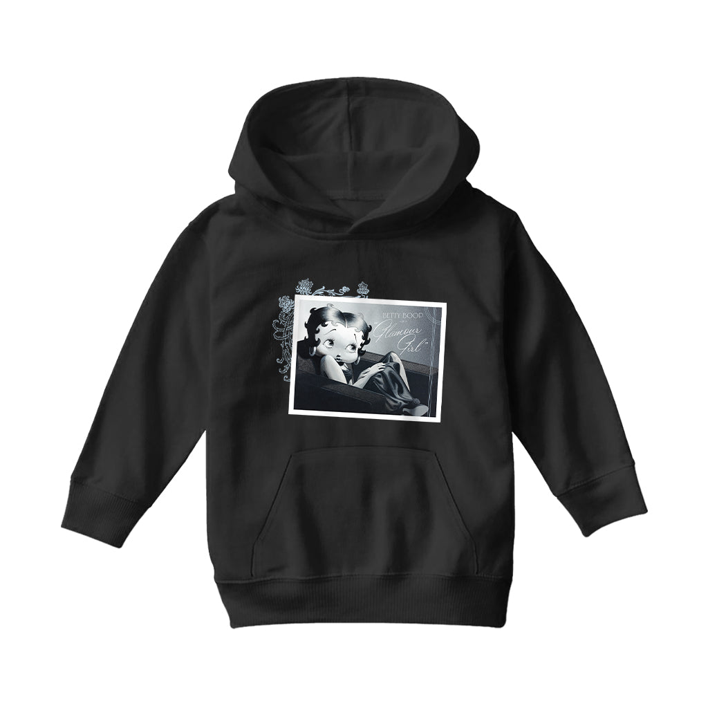 Betty Boop In Glamour Girl Kids Hooded Sweatshirt