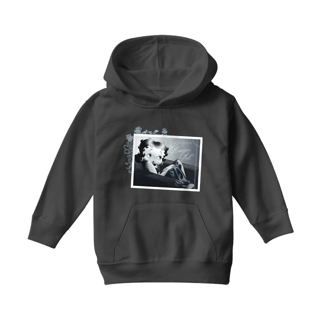 Betty Boop In Glamour Girl Kids Hooded Sweatshirt