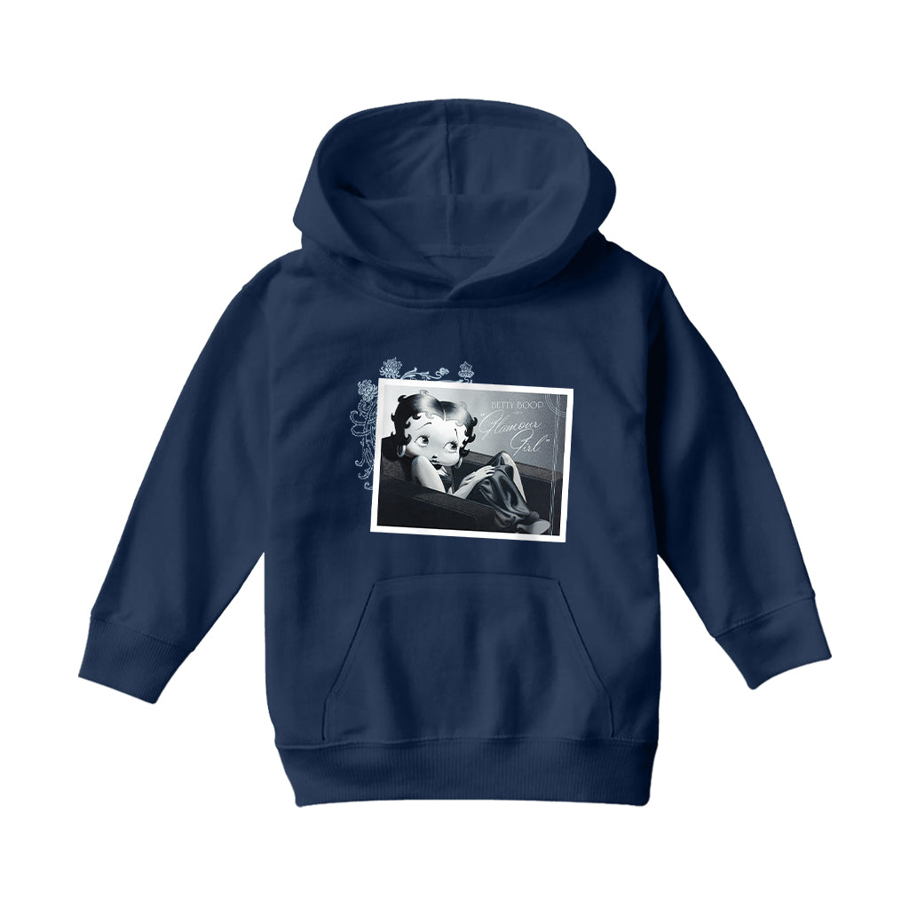 Betty Boop In Glamour Girl Kids Hooded Sweatshirt