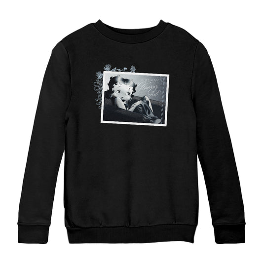 Betty Boop In Glamour Girl Kids Sweatshirt
