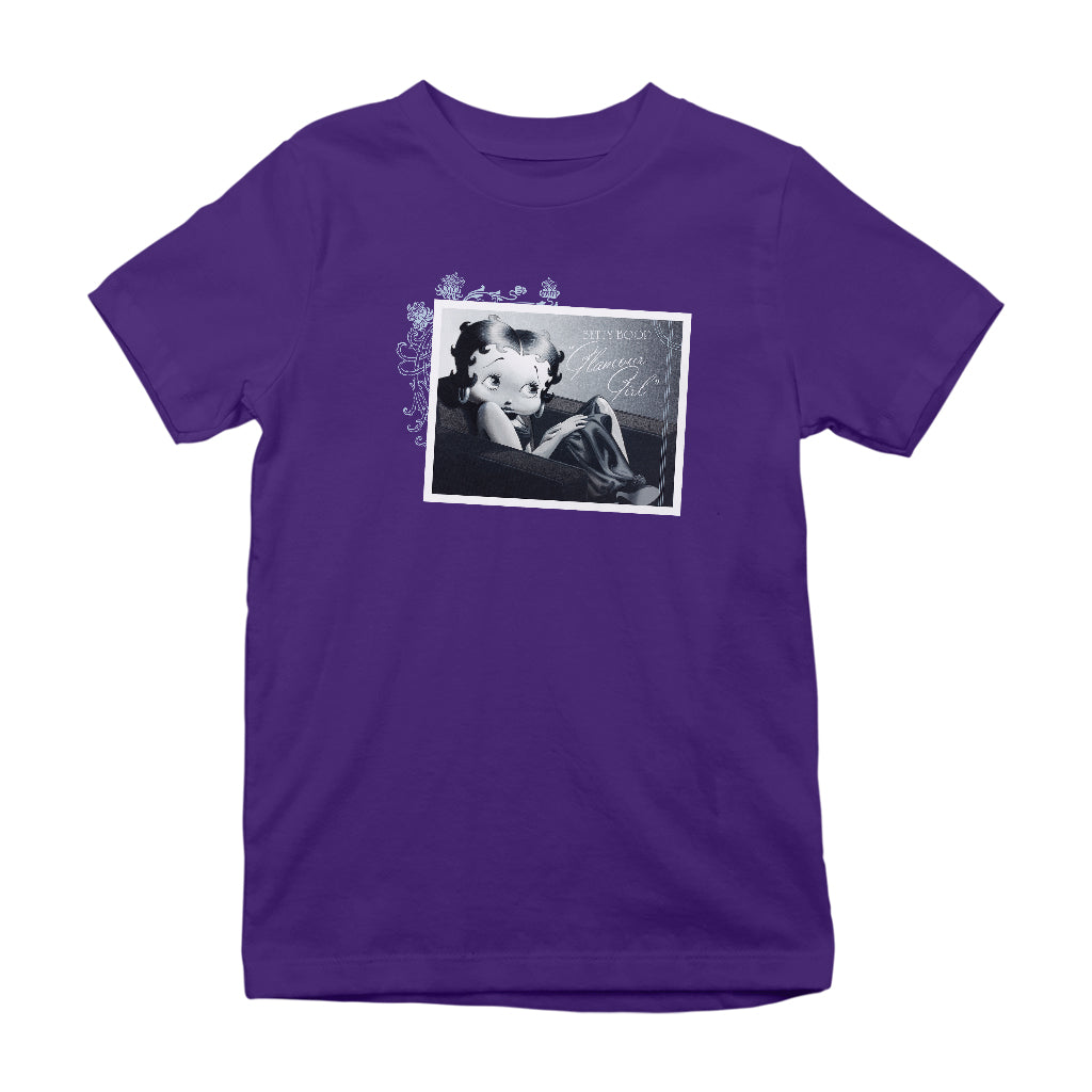 Betty Boop In Glamour Girl Kids T-Shirt