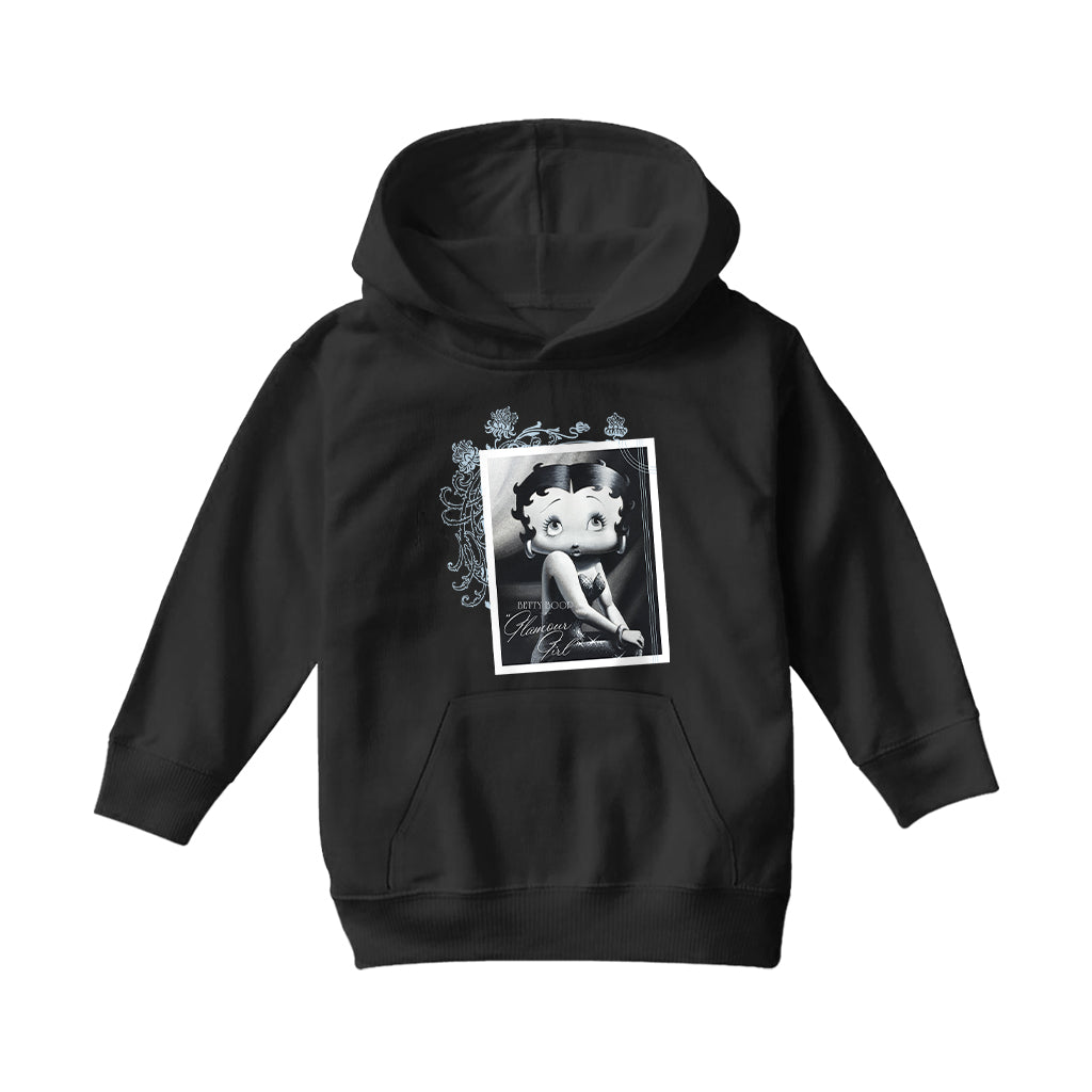 Betty Boop Portrait Glamour Girl Kids Hooded Sweatshirt