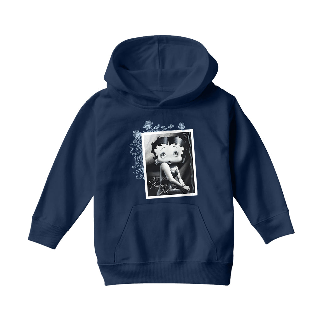 Betty Boop Portrait Glamour Girl Kids Hooded Sweatshirt