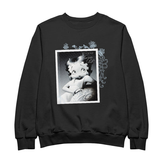Betty Boop Pose Glamour Girl Men's Sweatshirt