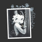 Betty Boop Floral Frame Glamour Girl Kids Hooded Sweatshirt