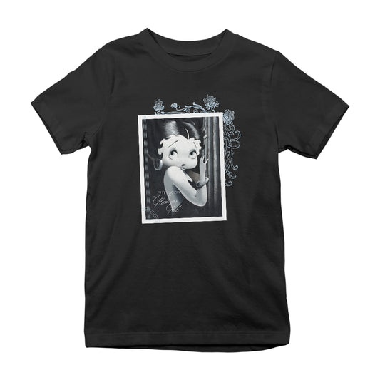 Betty Boop Floral Frame Glamour Girl Kids T-Shirt
