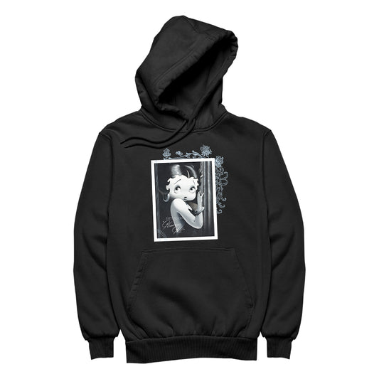 Betty Boop Floral Frame Glamour Girl Women's Hooded Sweatshirt
