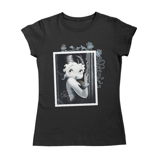 Betty Boop Floral Frame Glamour Girl Women's T-Shirt