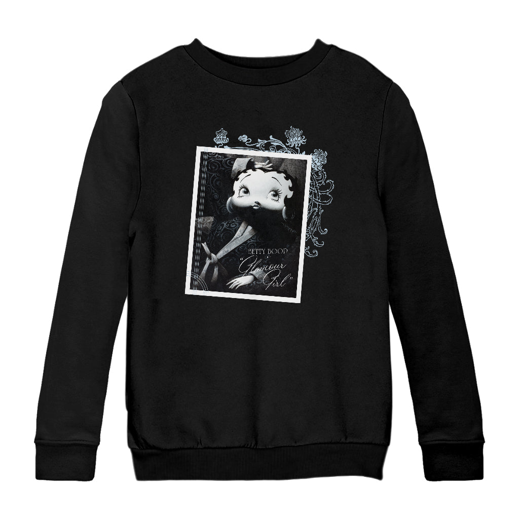 Betty Boop Reclining Glamour Girl Kids Sweatshirt