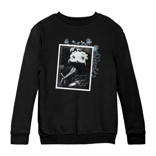 Betty Boop Reclining Glamour Girl Kids Sweatshirt
