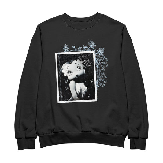 Betty Boop Sparkle Portrait Glamour Girl Women's Sweatshirt
