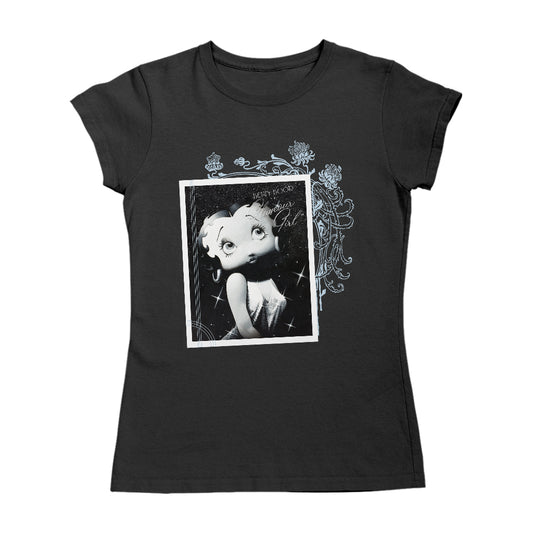 Betty Boop Sparkle Portrait Glamour Girl Women's T-Shirt