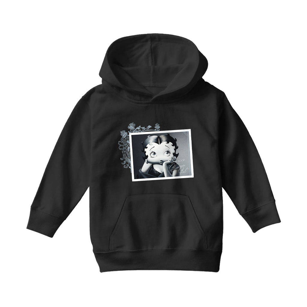 Betty Boop Lashes Glamour Girl Kids Hooded Sweatshirt