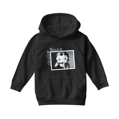 Betty Boop Lashes Glamour Girl Kids Hooded Sweatshirt