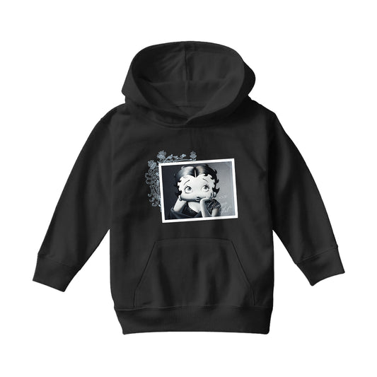 Betty Boop Lashes Glamour Girl Kids Hooded Sweatshirt