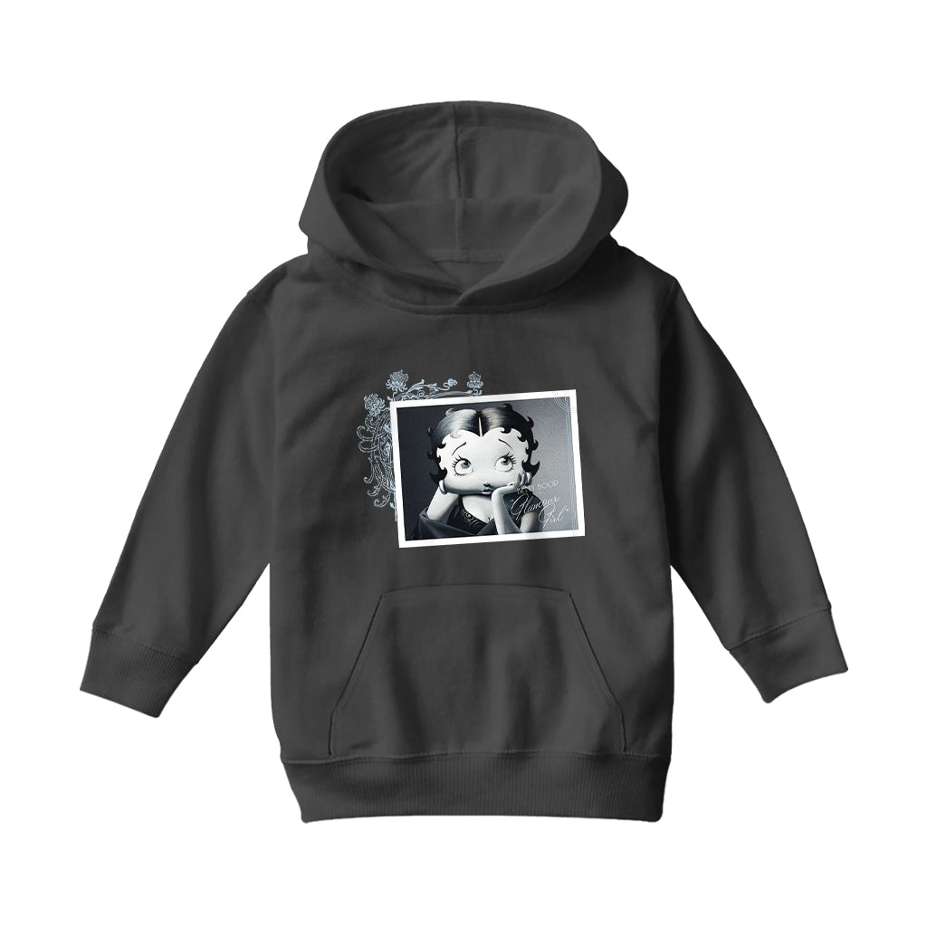 Betty Boop Lashes Glamour Girl Kids Hooded Sweatshirt