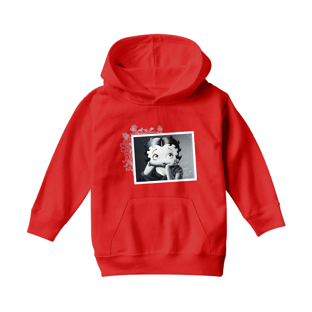 Betty Boop Lashes Glamour Girl Kids Hooded Sweatshirt