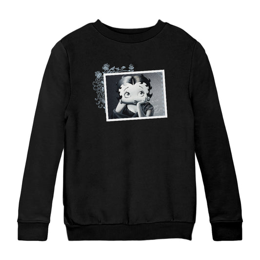 Betty Boop Lashes Glamour Girl Kids Sweatshirt
