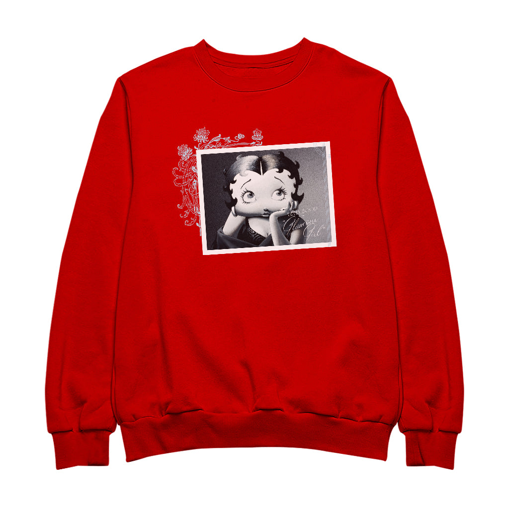 Betty Boop Lashes Glamour Girl Men's Sweatshirt